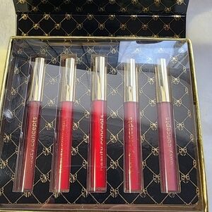 Lip Gloss Set - Red and Pink Shades New 5 Pieces